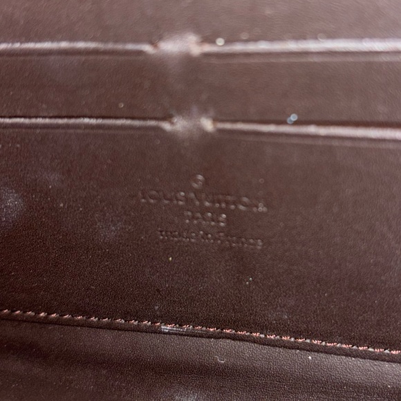 Louis Vuitton Vernis Zippy Wallet Terre d’ombre (Espresso) Authentic Long Wallet - Picture 15 of 16